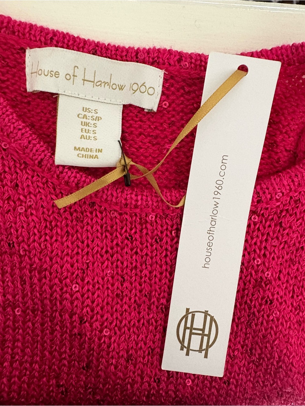 House of Harlow 1960 Sleeveless Fuchsia Knit Maxi Dress - Picture 4 of 4